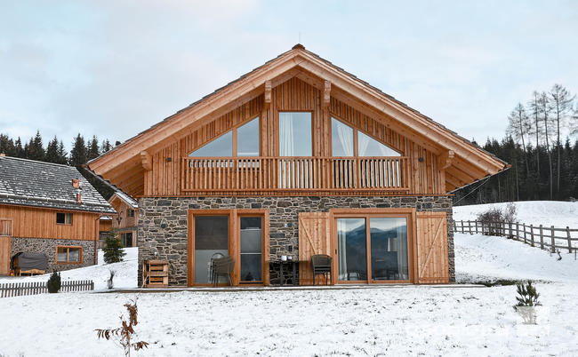 Chalets Alpenfreude rivestimento pietra legno